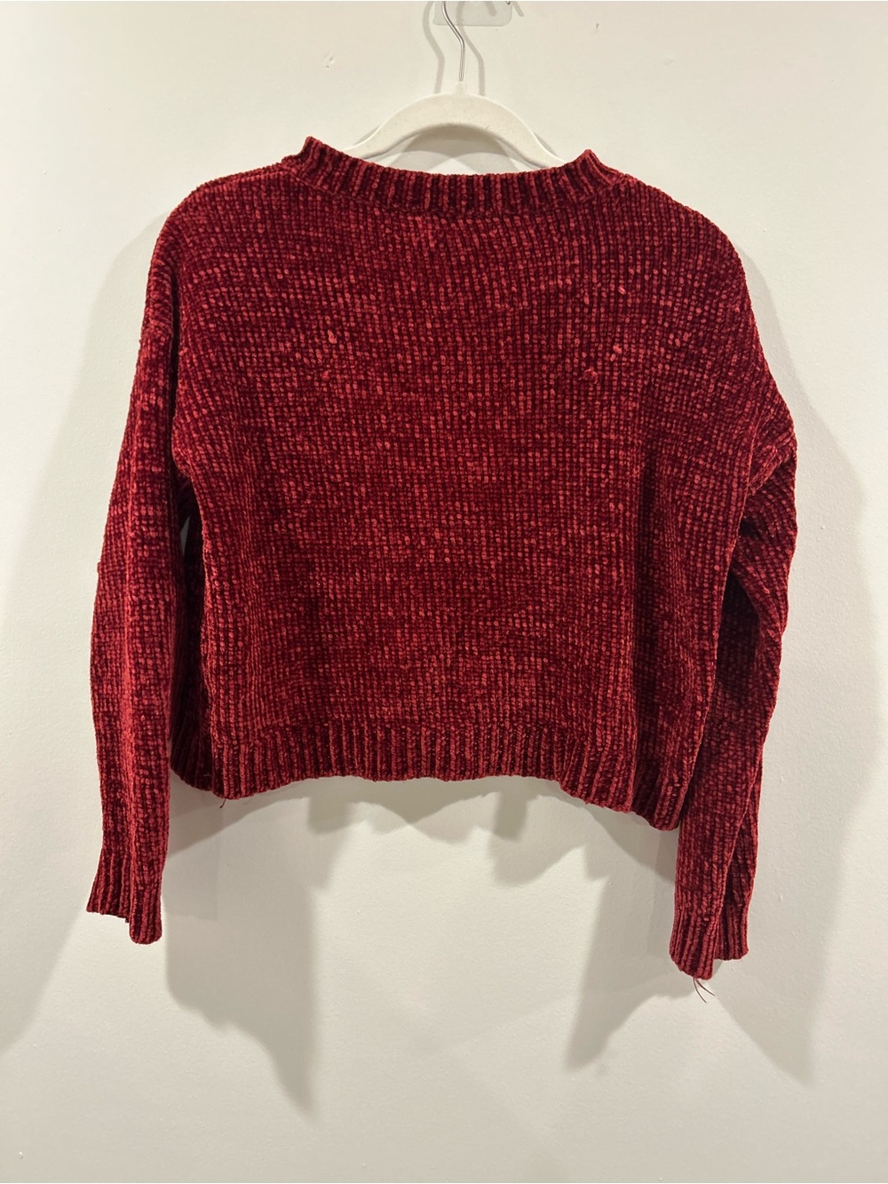 2bella Velvet Cropped Sweater
